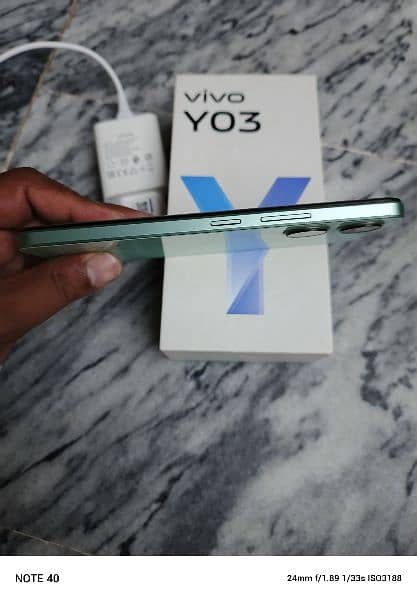 ViVo y03 Ram 4+4gb Rom 64gb box charge original 6