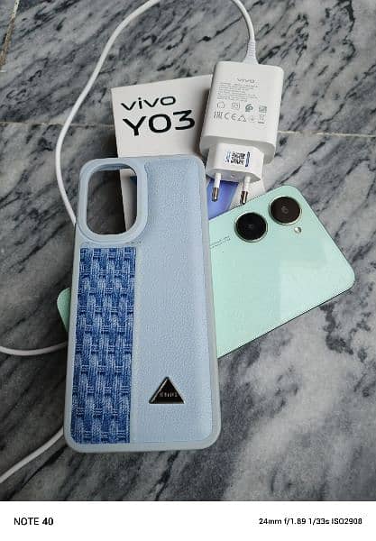 ViVo y03 Ram 4+4gb Rom 64gb box charge original 8