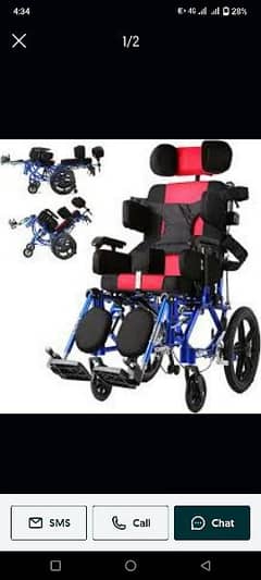 Cp wheelchair for disabled persons