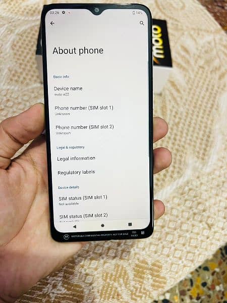 Motorola Moto E22 4/64 Dual Sim Approved with Box Charger 8