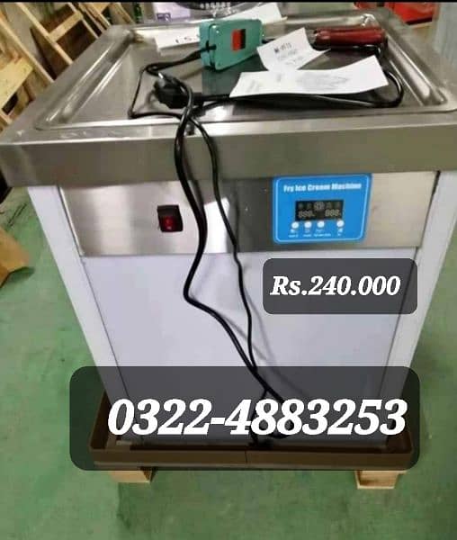 Slush Machine New Used Pan tawa Ice cream Rolling Machine Hot plate 6