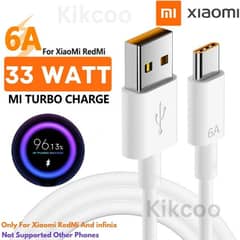 MI 33 watt Charging Cable 6 A