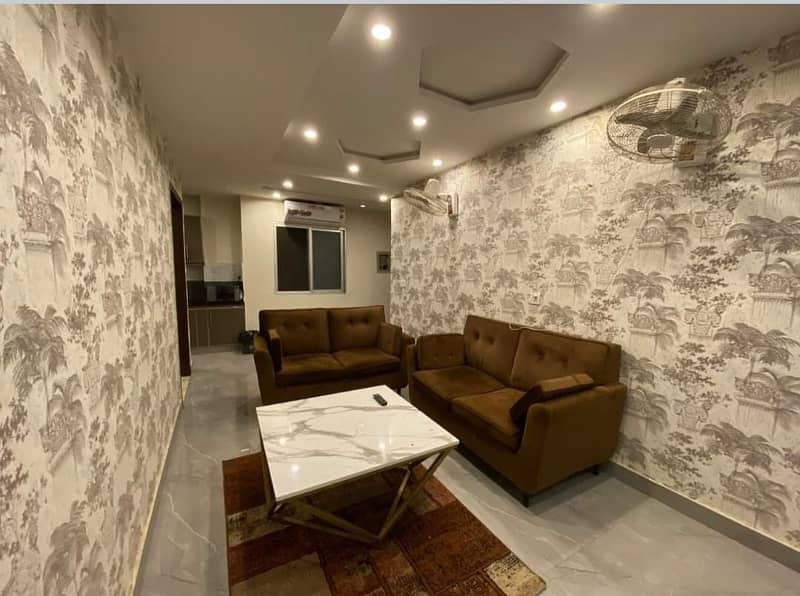 1 Bedroom VIP Full furnish flat per day available in Bahria town Lahore 1