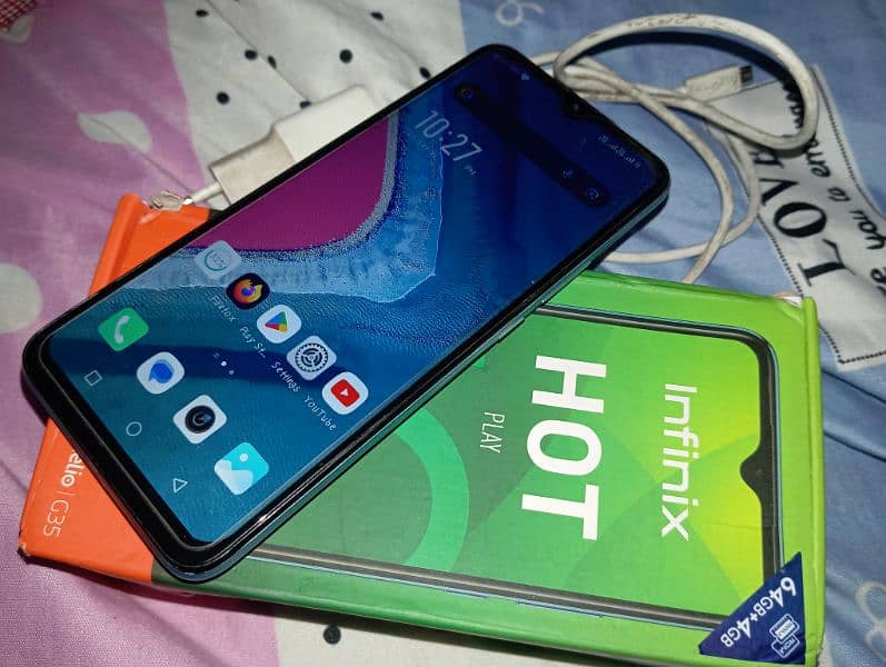 Infinix hot 10 play 4/64 storage Dual SIM PTA aaproved official 5