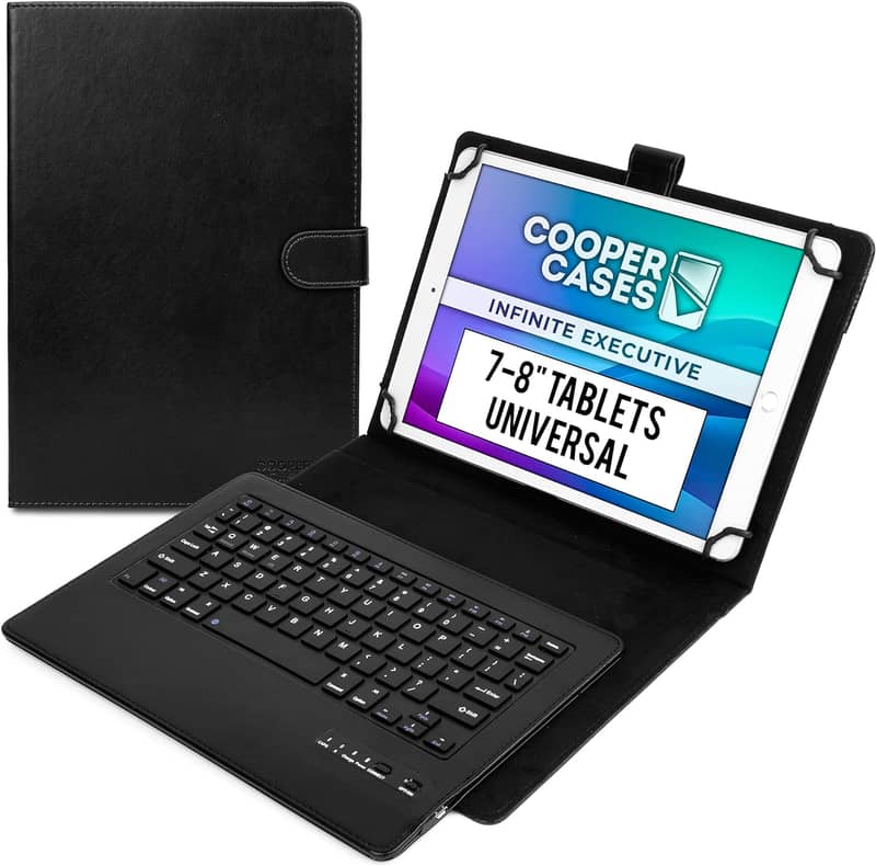 Executive Keyboard Case for 7, 7.9, 8" Tablets Universal Fit 1