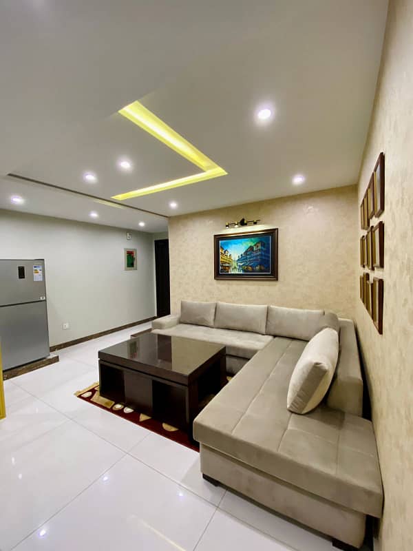 1 Bedroom VIP Full furnish flat per day available in Bahria town Lahore 9