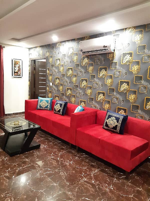 1 Bedroom VIP Full furnish flat per day available in Bahria town Lahore 16