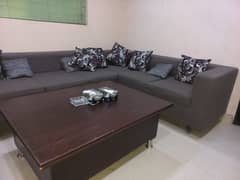 7 seater sofa gray color with cushions 0