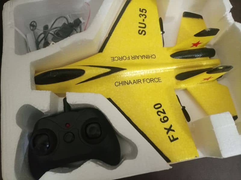 fx620 rc plane yellow colour totally new 1