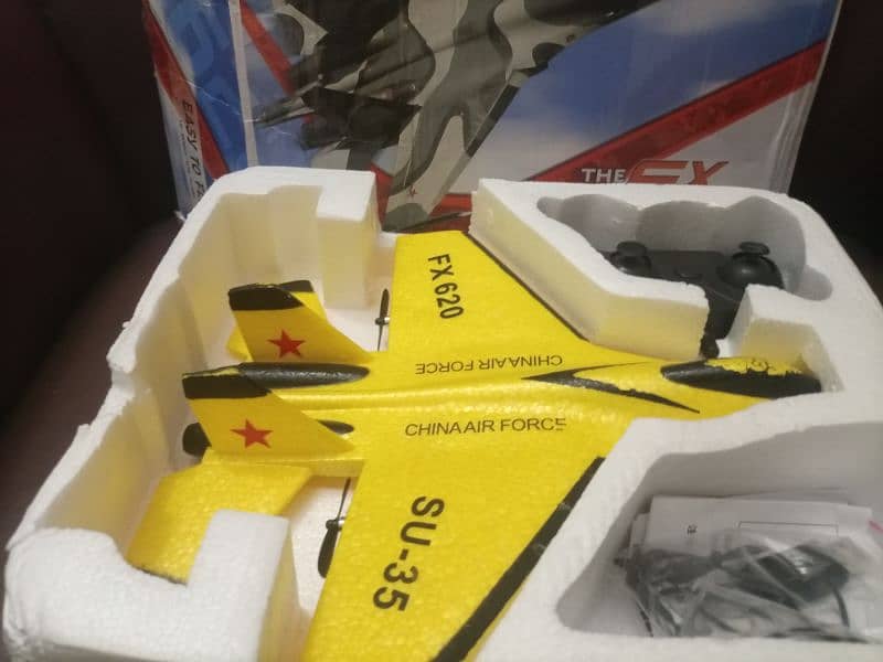 fx620 rc plane yellow colour totally new 5