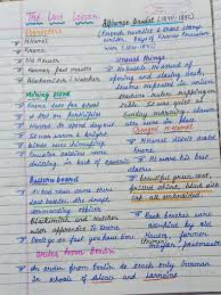 provide handwritten notes and assignments 3