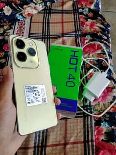 Infinix Hot 40 256 rom 8gb Ram new condition 0