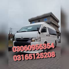 Hiace Grand Cabin on rent. Hiace for Rent. Coaster on rent. Rent a car