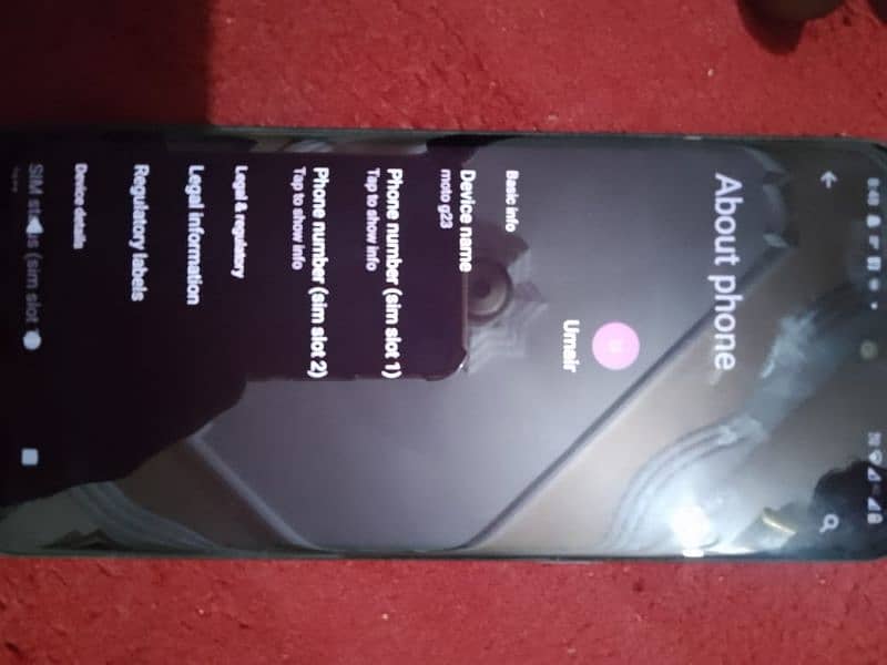 Motorola G23 8gb 128gb PTA official Approved kit Only 5