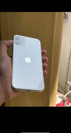 I phone 11 white with 3 unique back covers