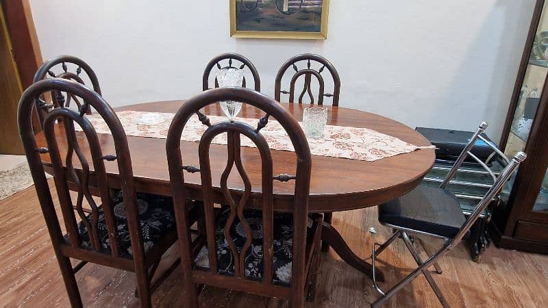 Solid Wood Dining Table with 5 Chairs 3