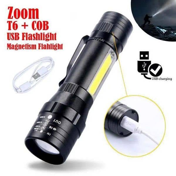 USB Rechargeable Mini Flashlight 5