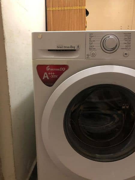 LG8kg Direct drive invertor front load fully automatic washing machine 2