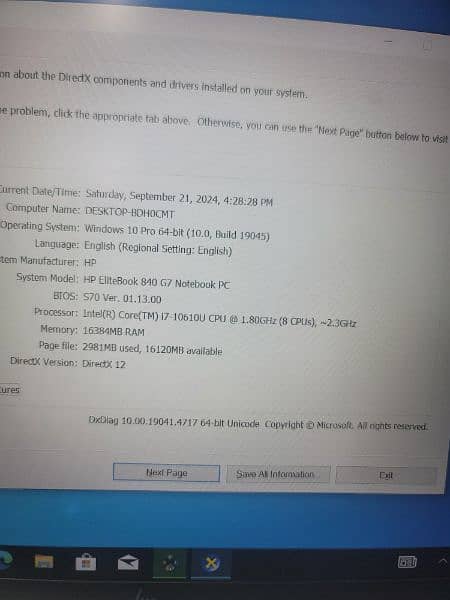 Hp 840 G7 (Corei7 10th Generation) Touchscreen 6