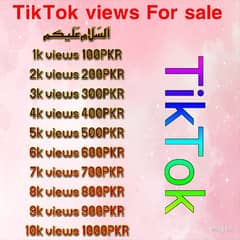 TikTok views For sale 0