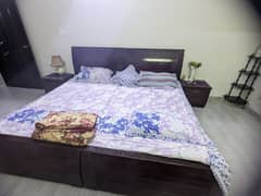 02 single beds  with dressing table n side tables