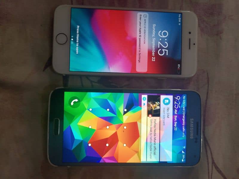 I phone , Samsung s5 3