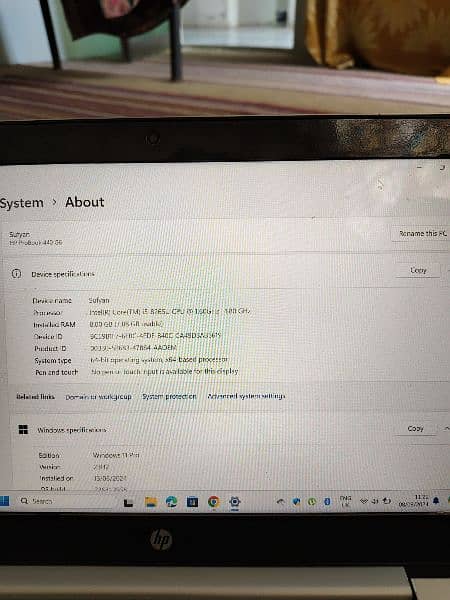 Hp probook 440 g6 core i5 8th genration 6