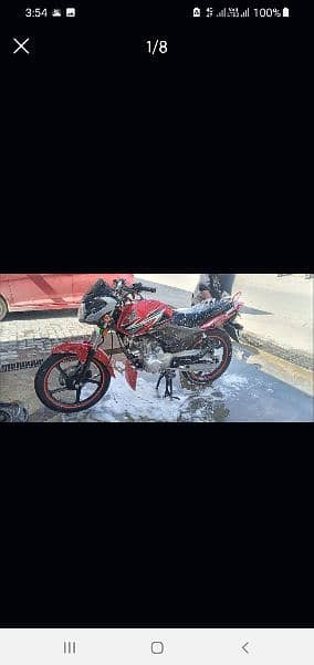 Honda CBF 125 2019 sirf 9000km genuine chala sheesha piece antique 5