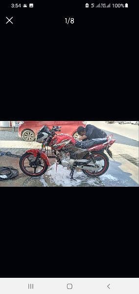 Honda CBF 125 2019 sirf 9000km genuine chala sheesha piece antique 7