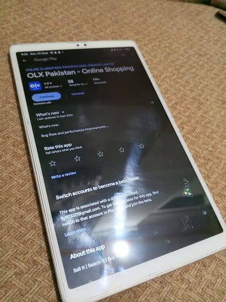 Samsung Tab A7 Lite 9