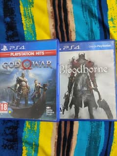 God Of War And Bloodborne PS4 GAMES