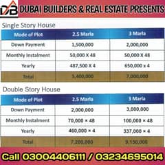 3 Marla House for sale in on installment 0