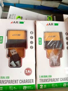 AR Charger Fast Adapter Cable 2.4A Dual Usb