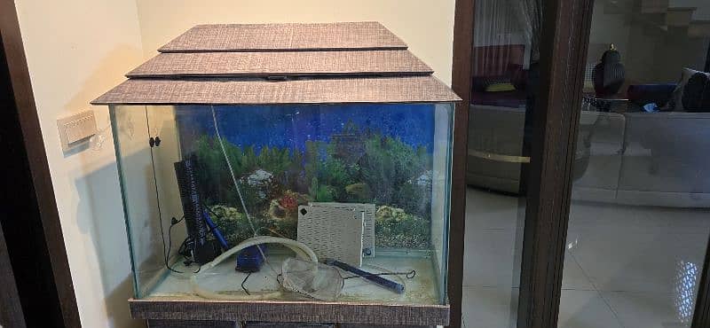 Fish Aquarium 3ft X 15inches with cabinet 2