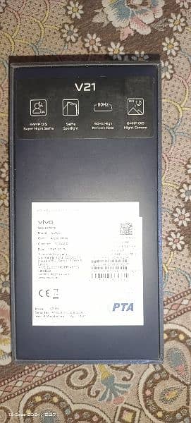 Vivo V21 8/128. PTA. Box 3