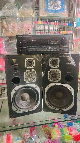 Kenwood japani amplifier and speaker 8 inches set 7