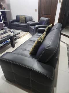 6 seater sofa set - Leatherite poshish