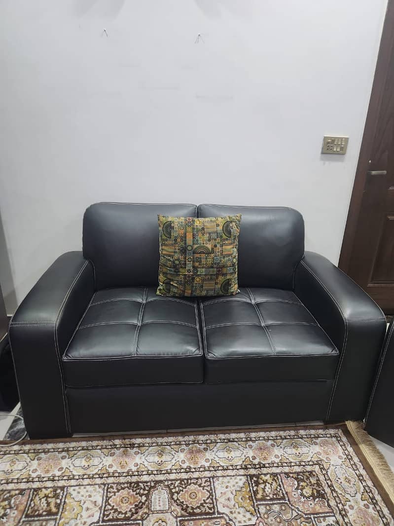 6 seater sofa set - Leatherite poshish 1