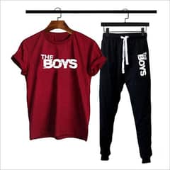 2 pcs Men Printed Tracksuit