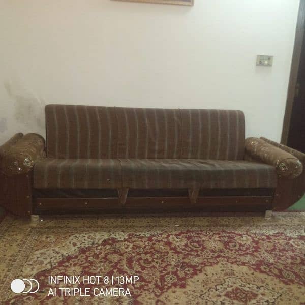 Sofa cum bed, Coffee table, single bed 5