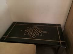 beautiful table with two side trys