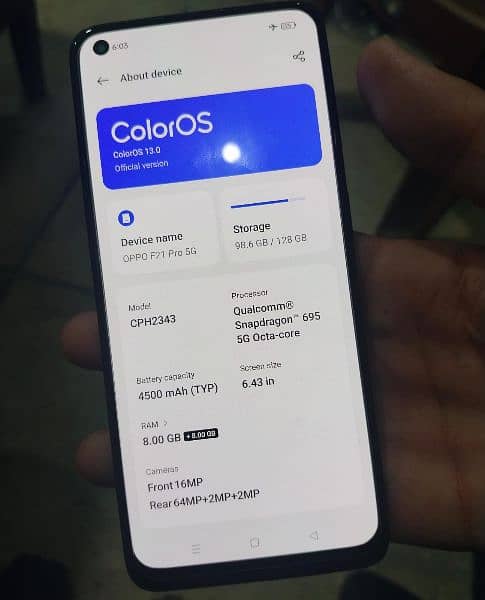 Oppo F21 Pro 5G 8+8 /128 4