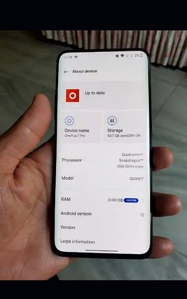 one plus 7 pro 8,256gb official prove 5