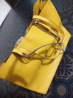 Ladies Yellow Hang bag 100% Original USA Imported 0