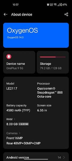 Oneplus 9 & iphone 6 plus pta approved 0