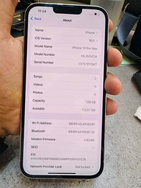 iPhone 13 Pro Max PTA Approved 128 gb JV 1