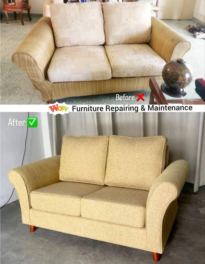 Sofa Maker - Sofa repairing -  Furniture polish - L shape sofa set 4