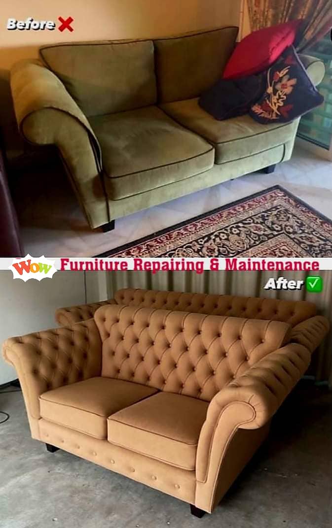 Sofa Maker - Sofa repairing -  Furniture polish - L shape sofa set 5