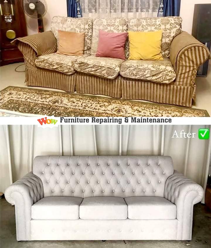 Sofa Maker - Sofa repairing -  Furniture polish - L shape sofa set 7