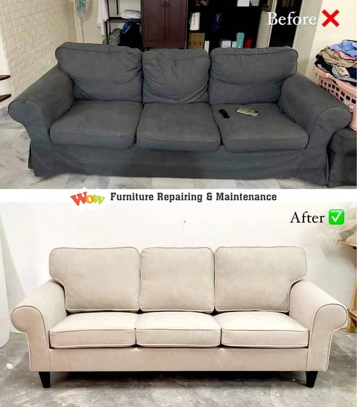 Sofa Maker - Sofa repairing -  Furniture polish - L shape sofa set 8